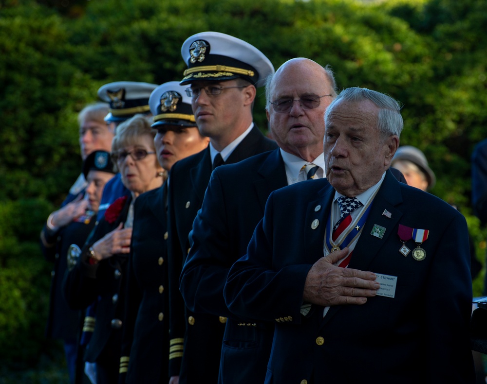 Veterans, Friends and Family Participate In Veterans Day Ceremony