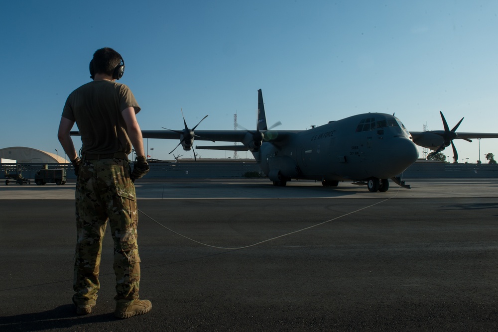 U.S. forces get resupply by 75th Expeditionary Airlift Squadron in East Africa