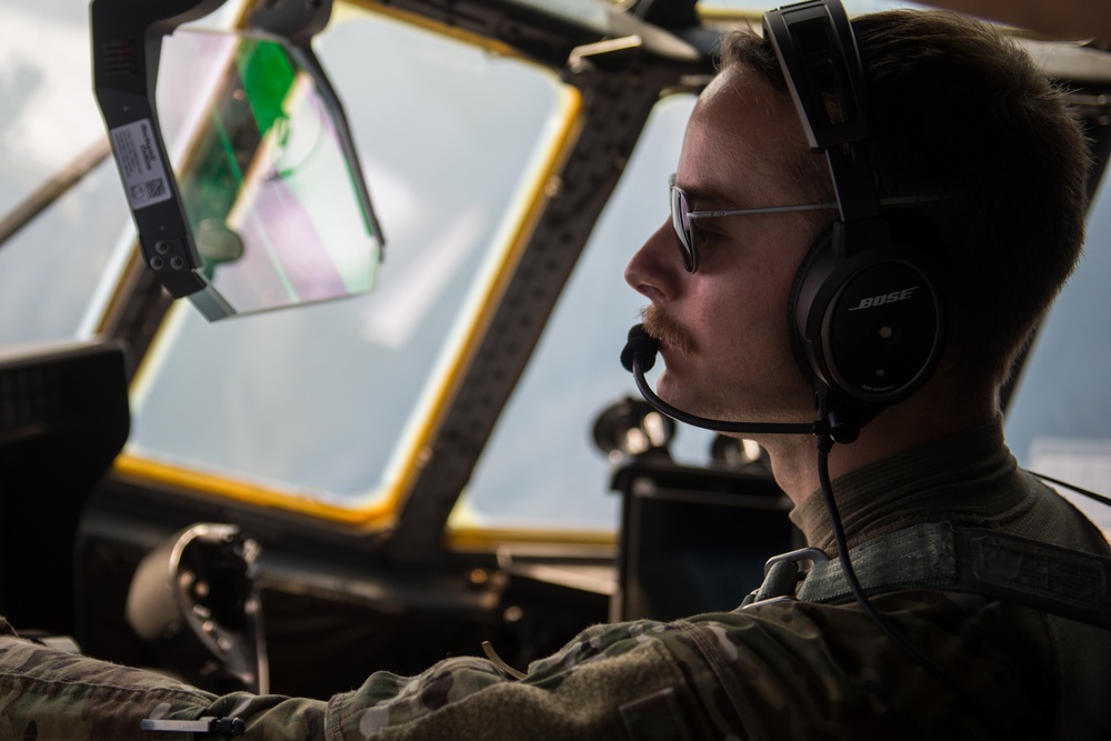 75th Expeditionary Airlift Squadron and 82nd Expeditionary Rescue Squadron train in water jumps