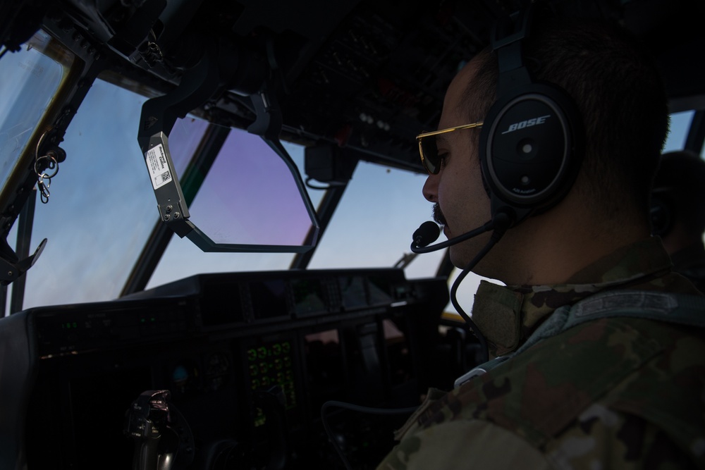 75th Expeditionary Airlift Squadron and 82nd Expeditionary Rescue Squadron train in water jumps