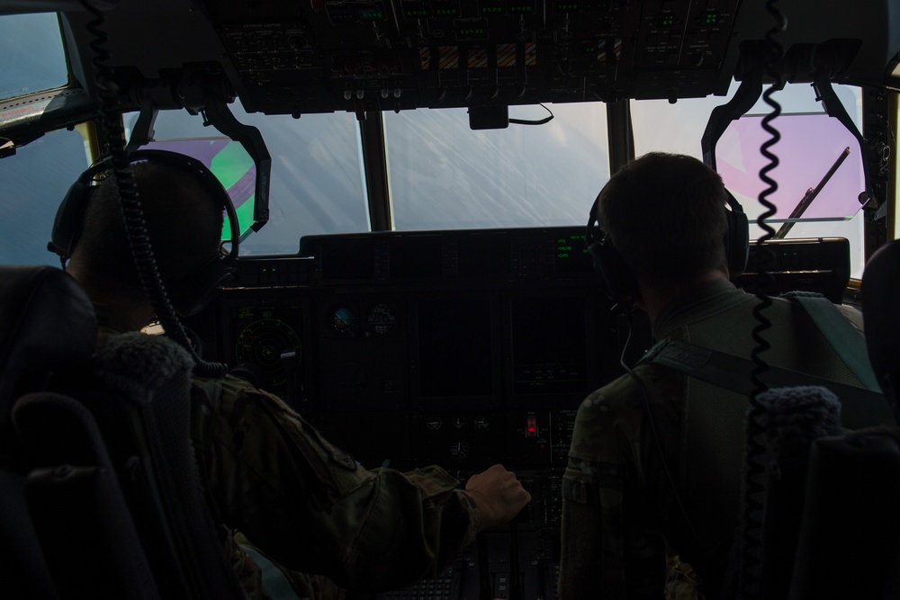 75th Expeditionary Airlift Squadron and 82nd Expeditionary Rescue Squadron train in water jumps