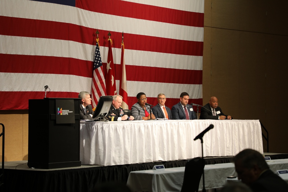 Aviation, Missile Center executive director briefs business community