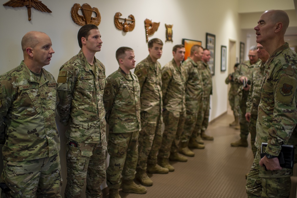 Air Force and Air National Guard Leadership Visit 181st Intelligence Wing