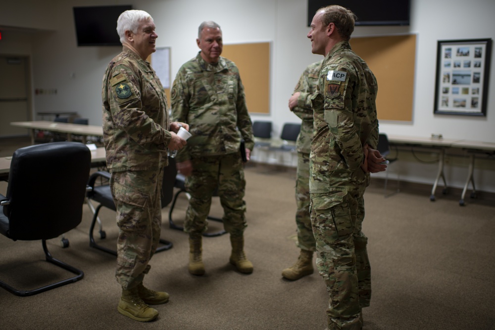 Air Force and Air National Guard Leadership Visit 181st Intelligence Wing