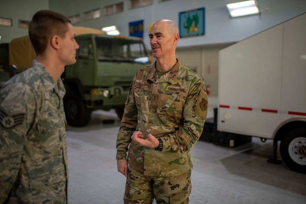 Air Force and Air National Guard Leadership Visit 181st Intelligence Wing