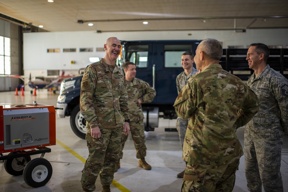 Air Force and Air National Guard Leadership Visit 181st Intelligence Wing