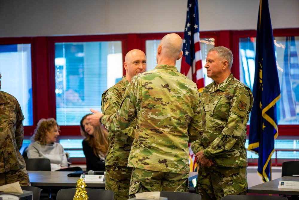 Air Force and Air National Guard Leadership Visit 181st Intelligence Wing