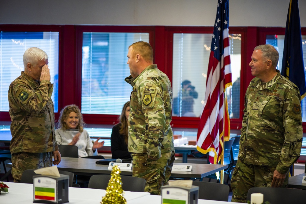 Air Force and Air National Guard Leadership Visit 181st Intelligence Wing