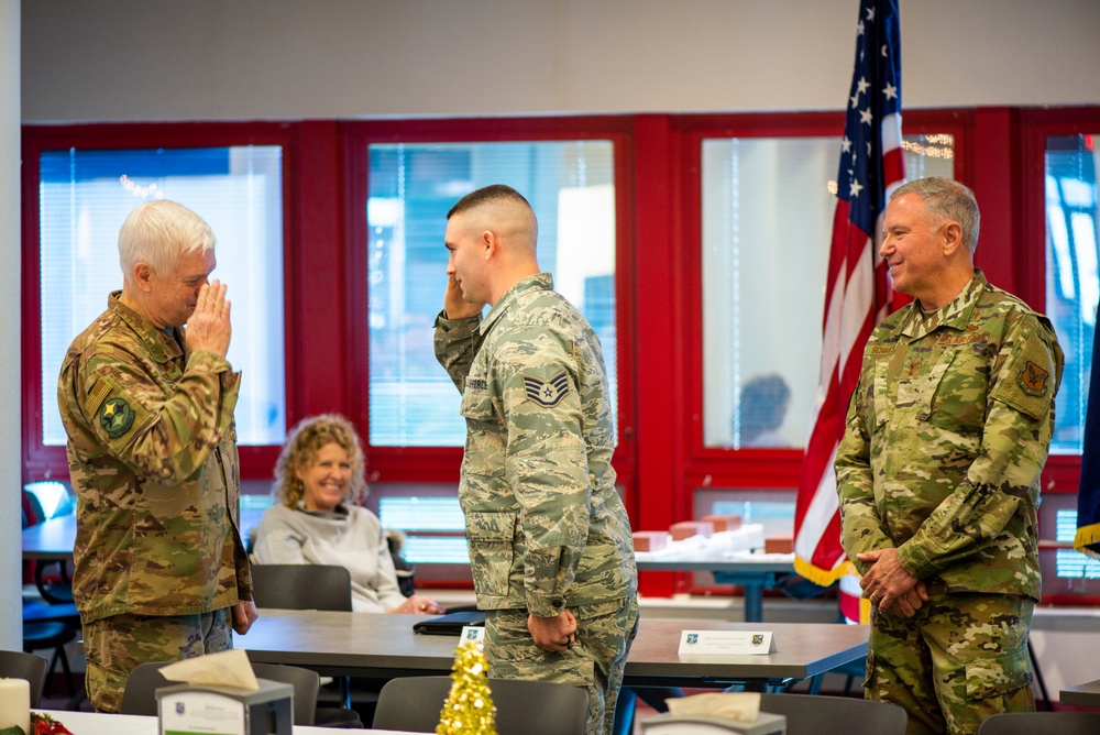 Air Force and Air National Guard Leadership Visit 181st Intelligence Wing