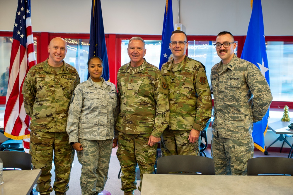 Air Force and Air National Guard Leadership Visit 181st Intelligence Wing