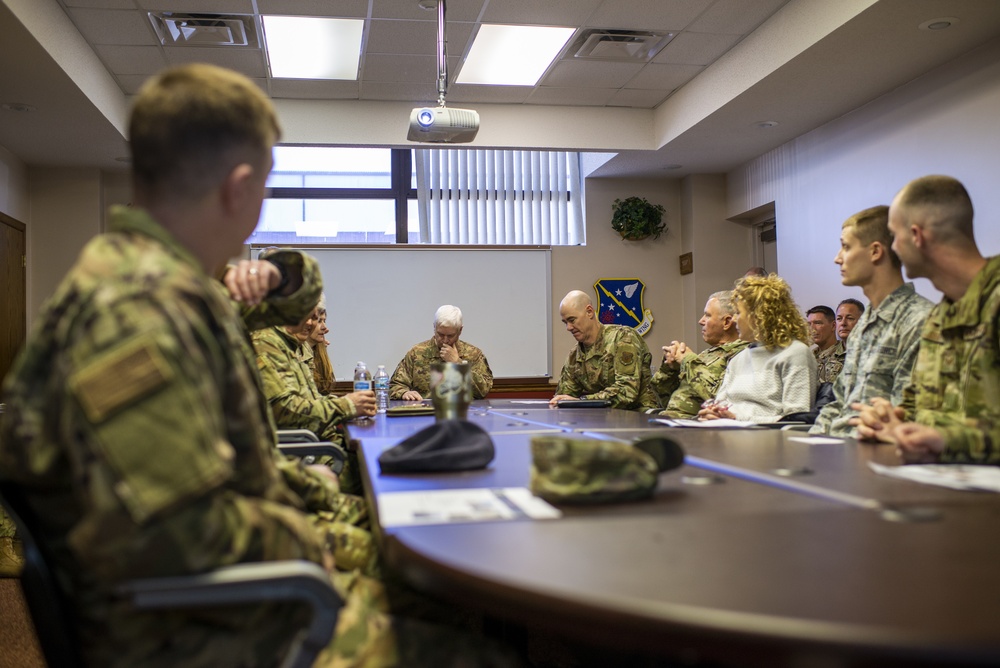 Air Force and Air National Guard Leadership Visit 181st Intelligence Wing