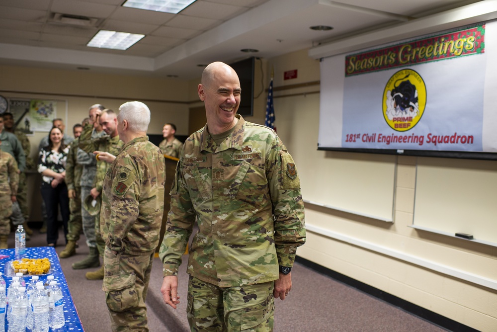 Air Force and Air National Guard Leadership Visit 181st Intelligence Wing