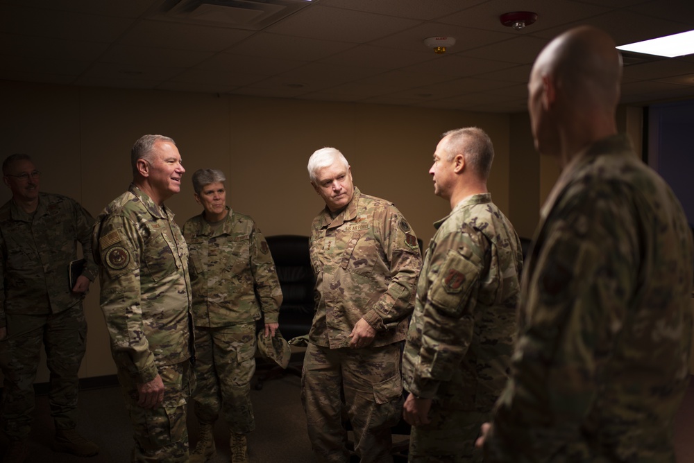 Air Force and Air National Guard Leadership Visit 181st Intelligence Wing