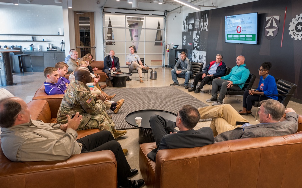 ROTC Cadets and Fort Worth Airpower Council members visit Army Futures Command