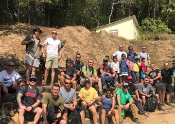 Coast Guard builds path for school children