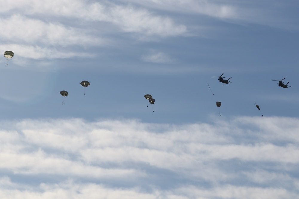 82nd Airborne Division conducts Presents from Paratroopers jump