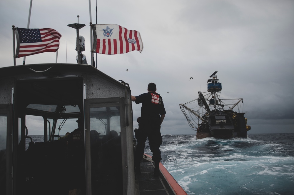 Coast Guard Cutter Bertholf patrols Pacific Ocean