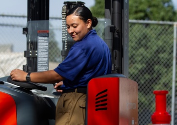 Trade scholars earn lift truck certifications