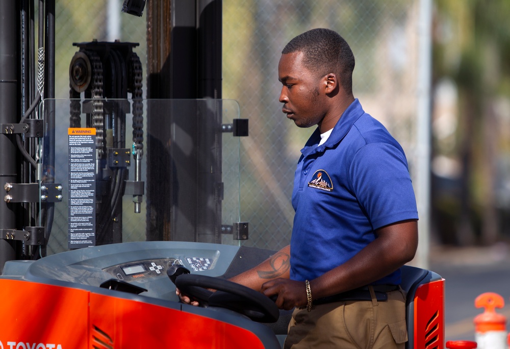 Trade scholars earn lift truck certifications Trade scholars earn lift truck certifications