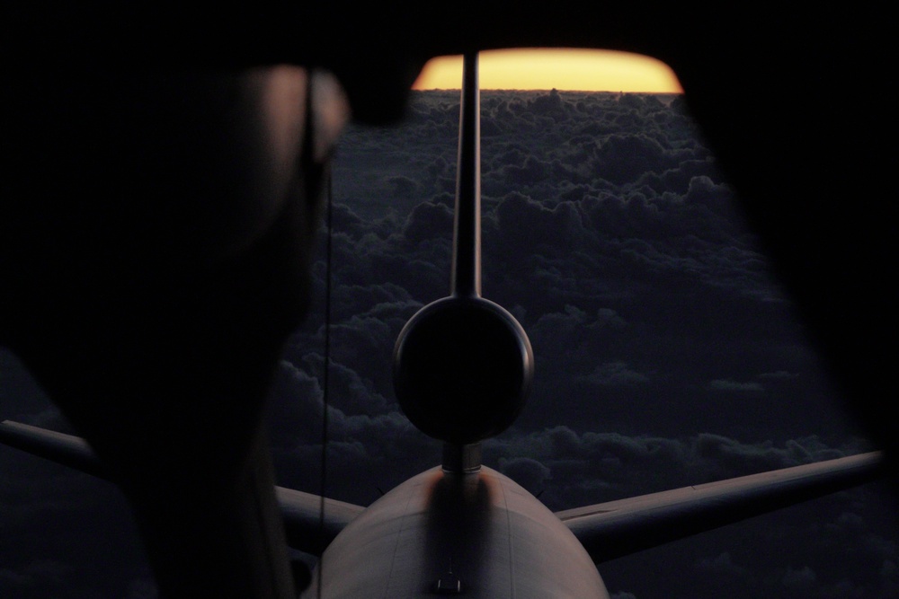 ADAB KC-10 conducts fueling operation in support of Operation Inherent Resolve