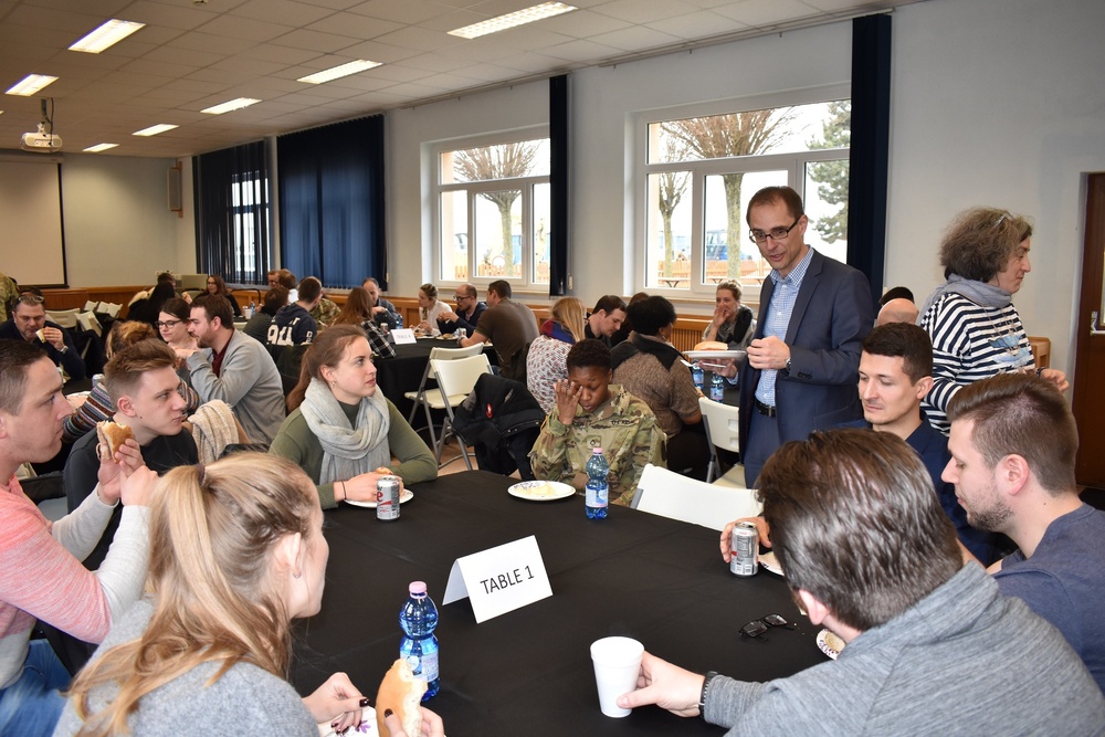 German language school and garrison chapel practice outreach with visit to Ansbach