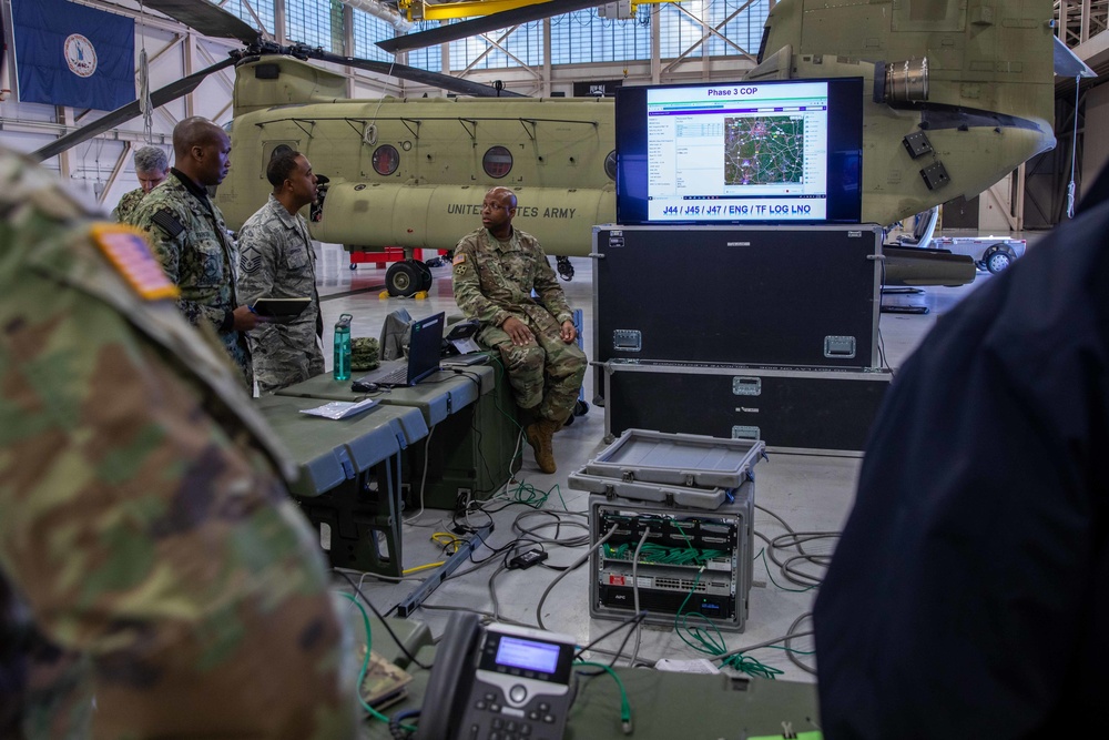 Joint Task Force Civil Support conducts COMMEX at Felker Army Airfield