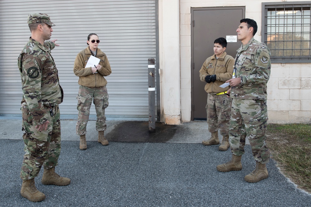 Evacuation drill tests Airmen