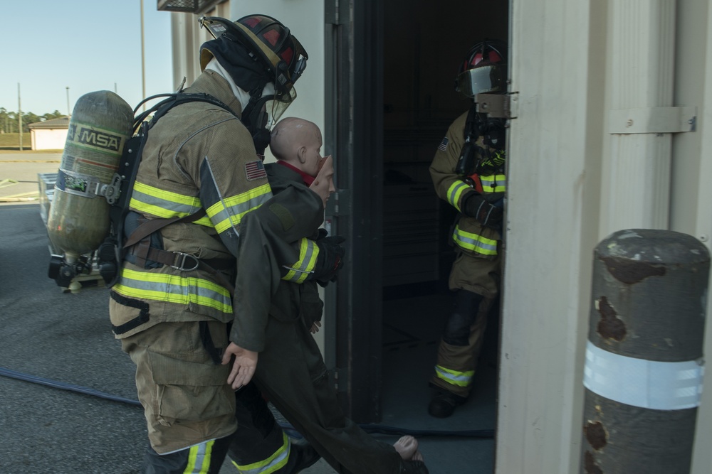 Evacuation drill tests Airmen