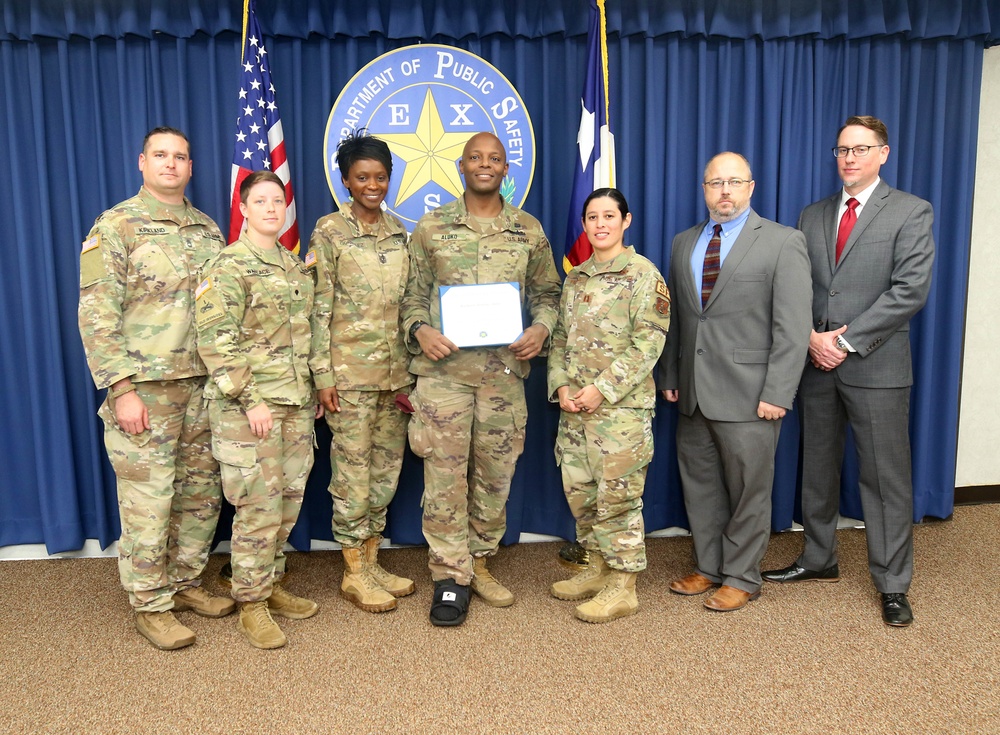 Texas Counterdrug Soldier graduate DPS course