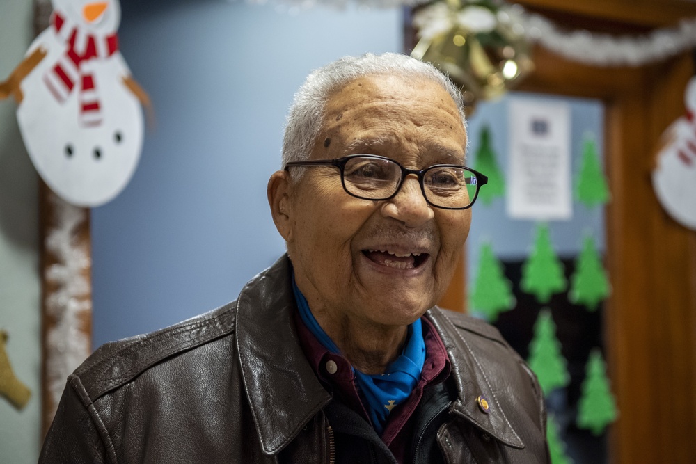 Former Tuskegee Airman celebrates 100th birthday