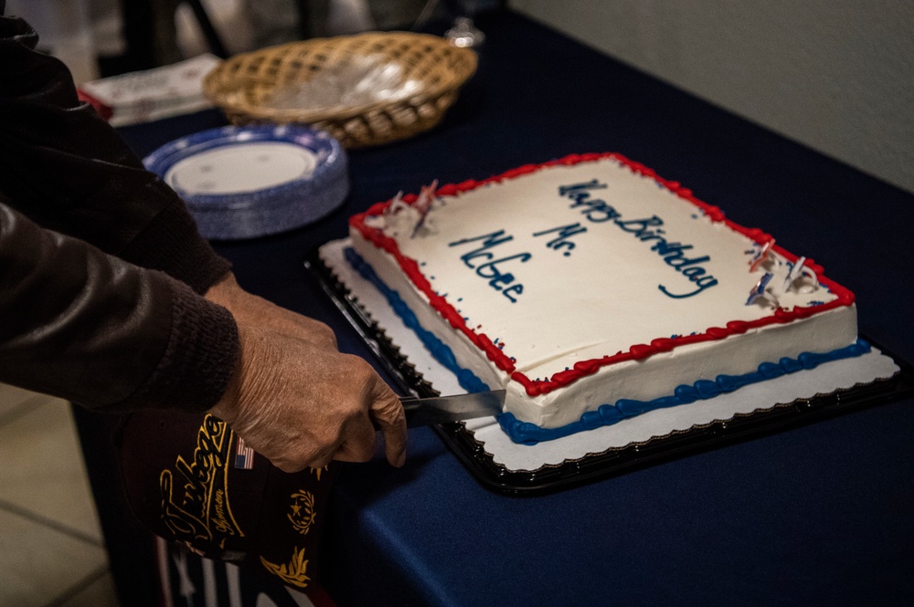 Former Tuskegee Airman celebrates 100th birthday