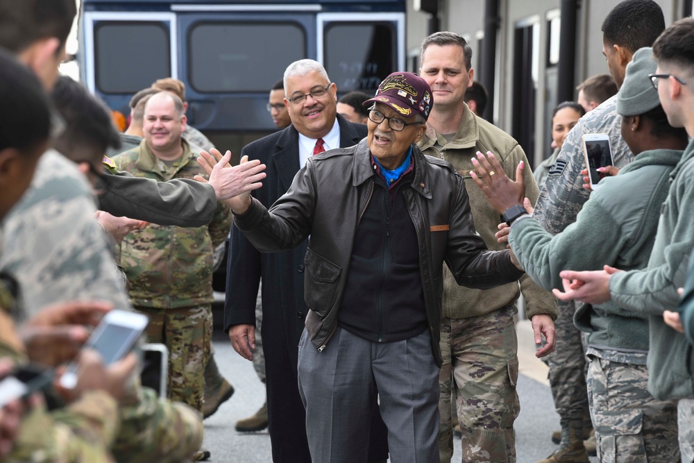 Former Tuskegee Airman celebrates 100th birthday