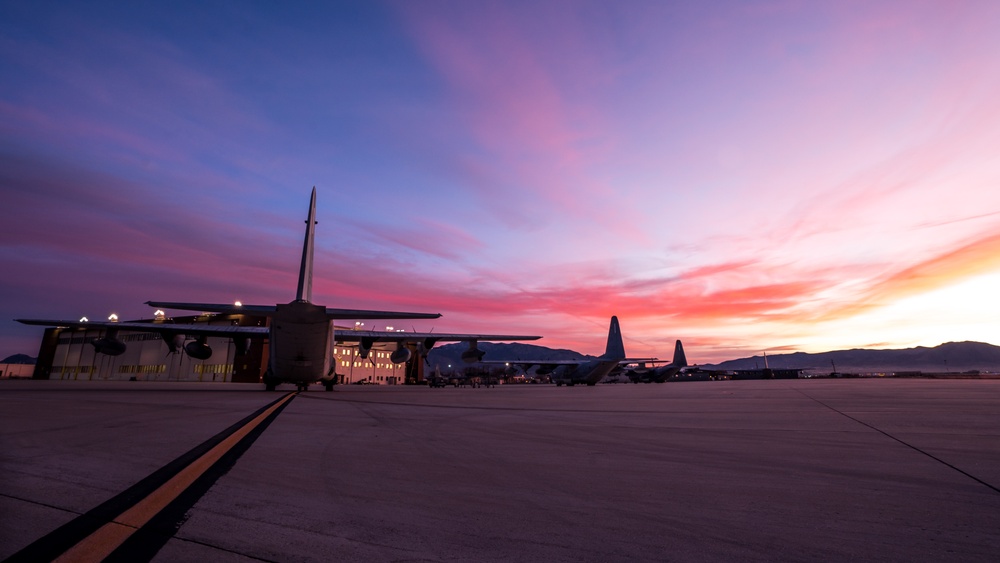 Sunrise on Kirtland Air Force Base