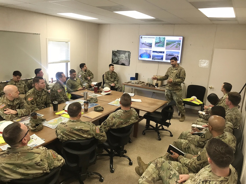 Fort Campbell engineers receive Nashville District overview and tour Kentucky Lock Addition Project