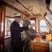 Retired U.S. Navy BMC Visits Old Man IV Admirial’s Barge