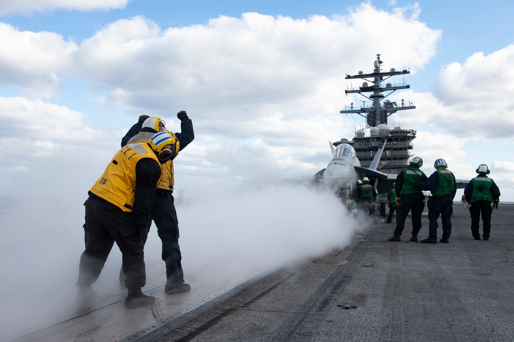 Ike Conducts Carrier Qualifications in the Atlantic
