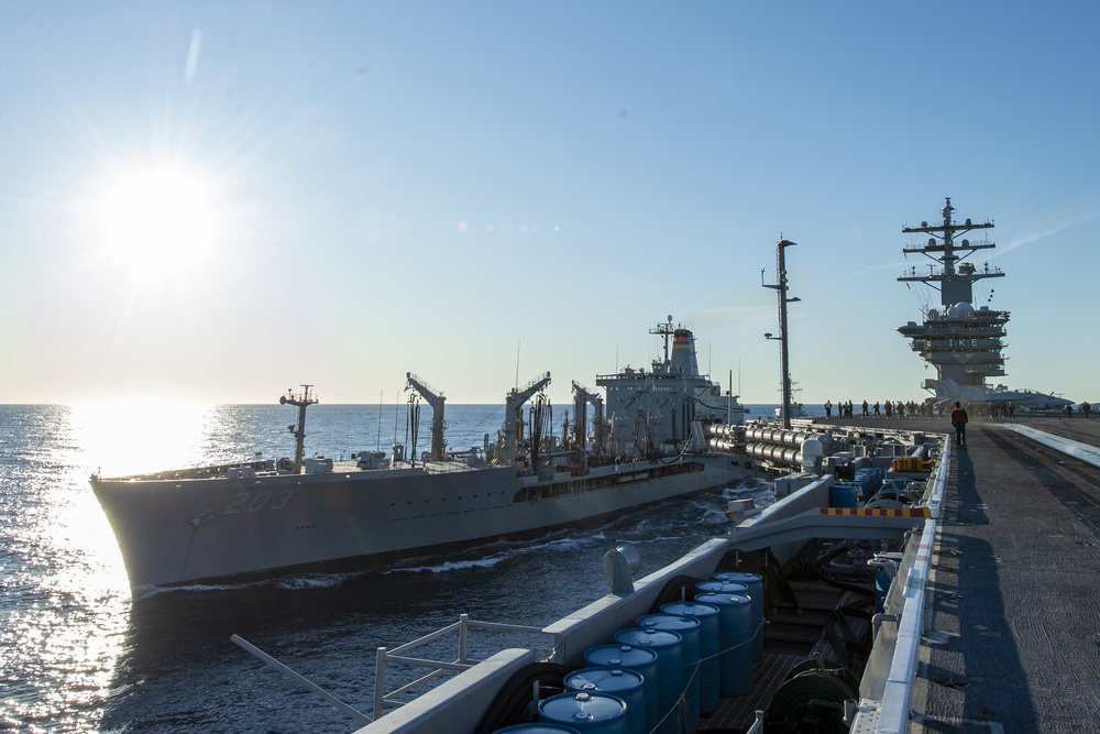 Ike Conducts Replenishment-at-Sea