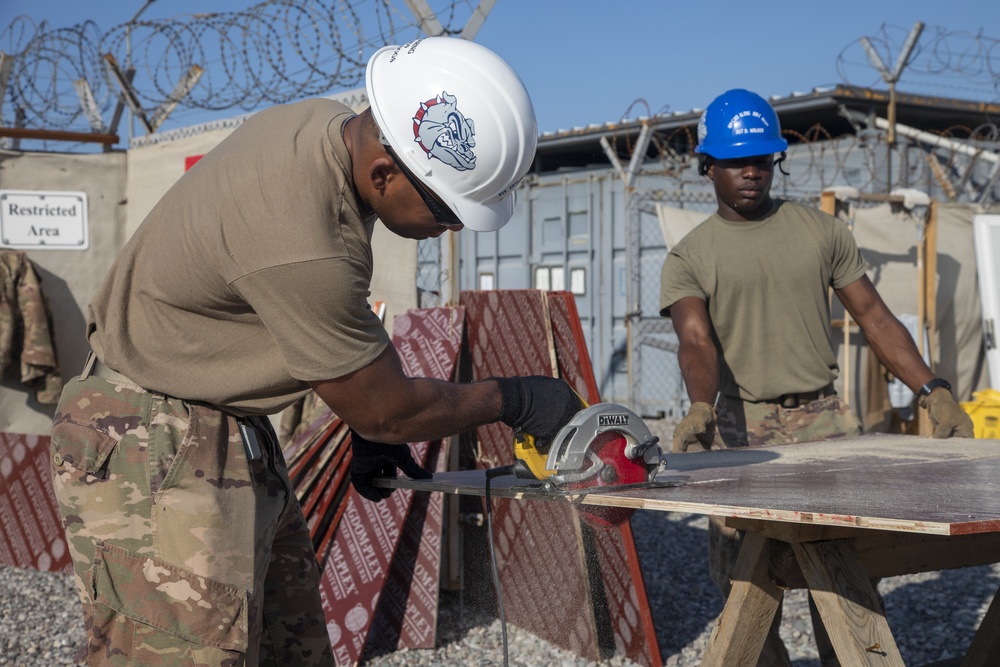 859th Engineer Company Starts New Construction Project at Erbil Air Base