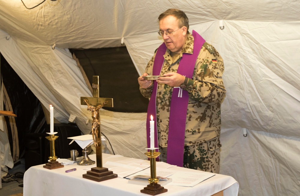 Religious Services at Camp Danger