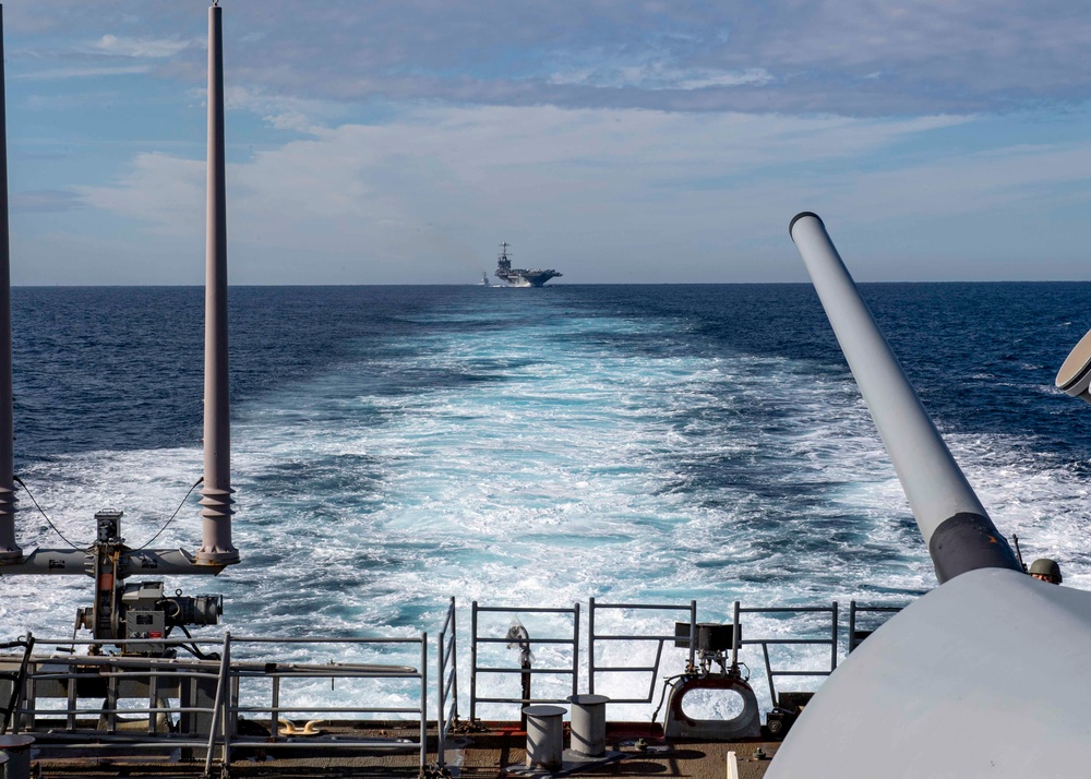 USS Normandy, USS Truman Transit Strait Of Gibraltar