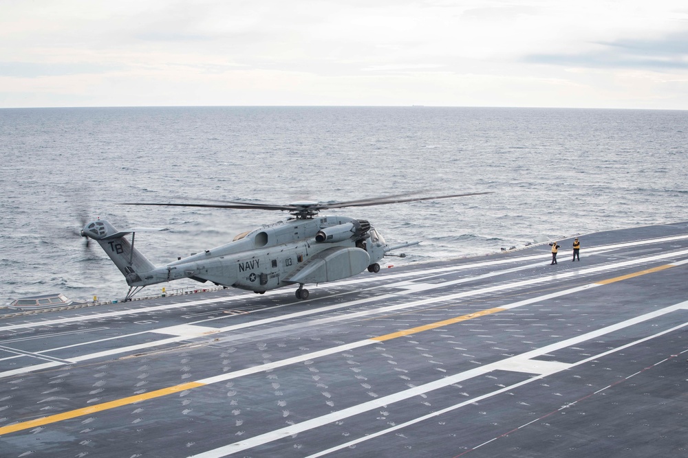 USS Gerald R. Ford Helo Flight Operations