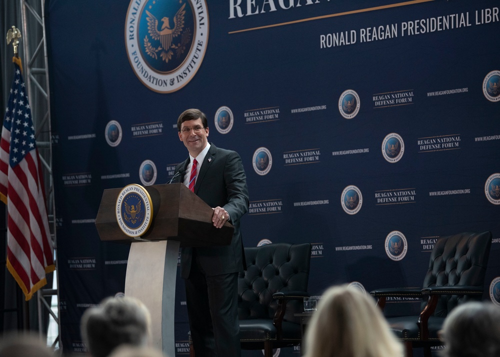 Esper Addresses Reagan National Defense Forum