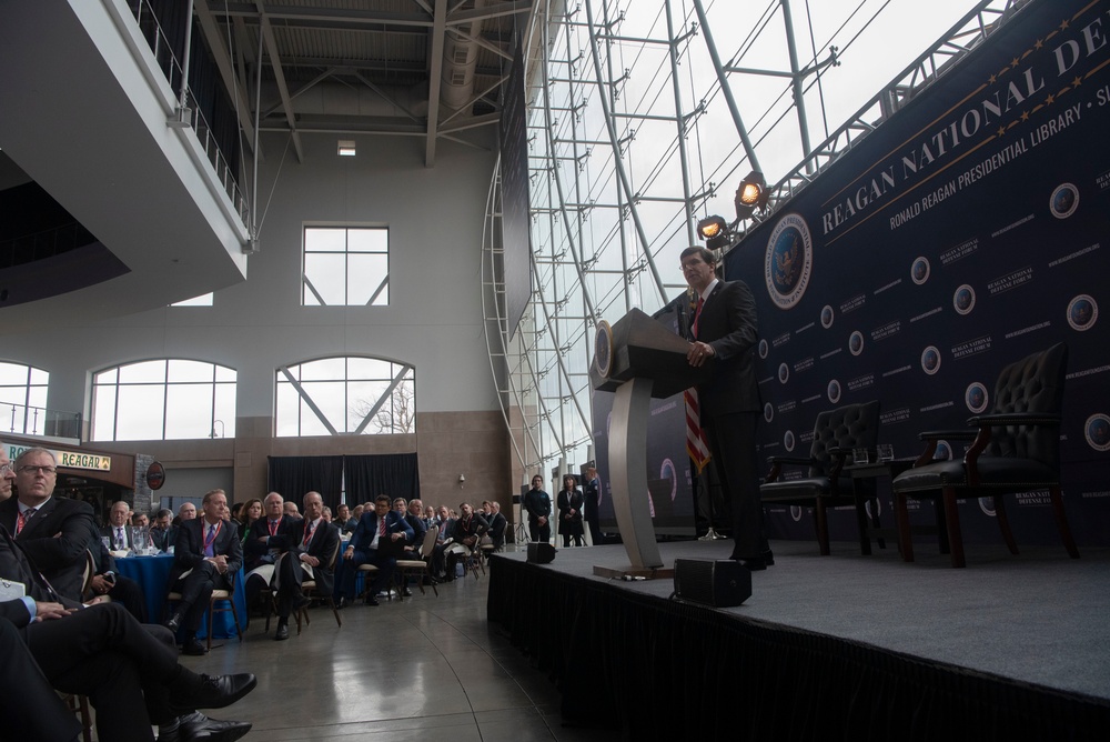 Esper Addresses Reagan National Defense Forum