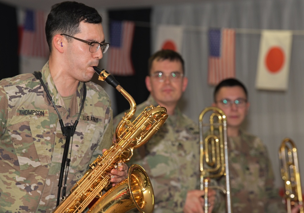 US Army Japan Band performs for Yama Sakura 77 participants