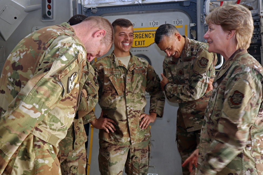 AMC Leadership visits Al Udeid Air Base