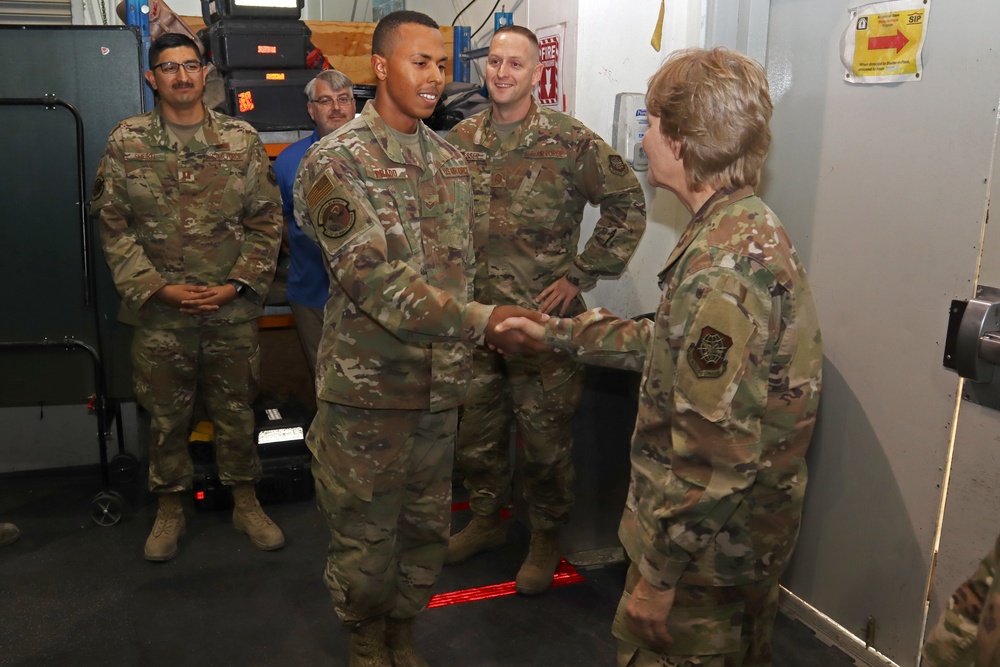 AMC Leadership visits Al Udeid Air Base