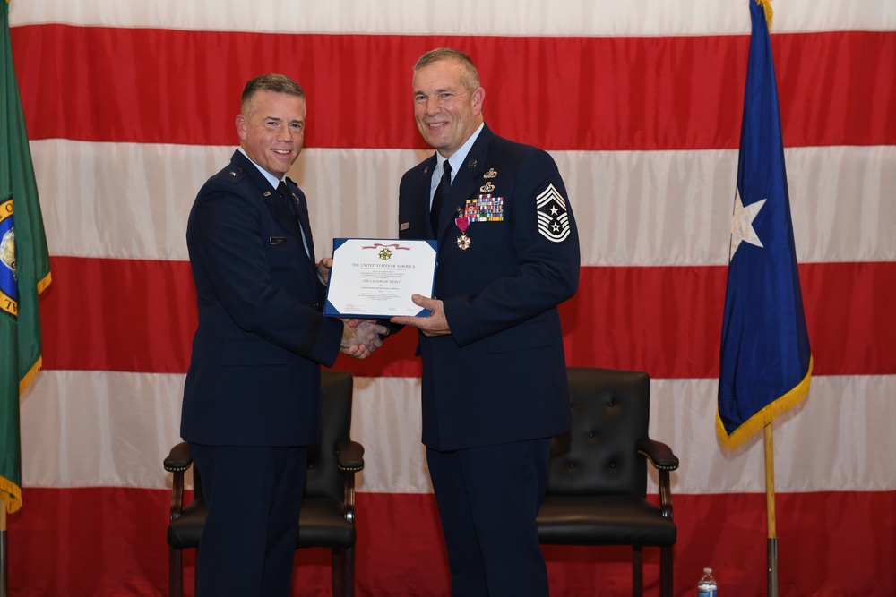 Change of Responsibility and retirement of Chief Master Sgt. Max Tidwell