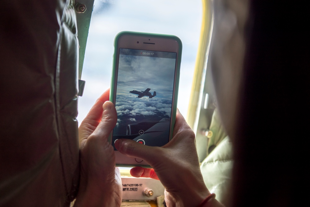 Refueling Operation Flight with Spouses from the 124th Fighter Wing