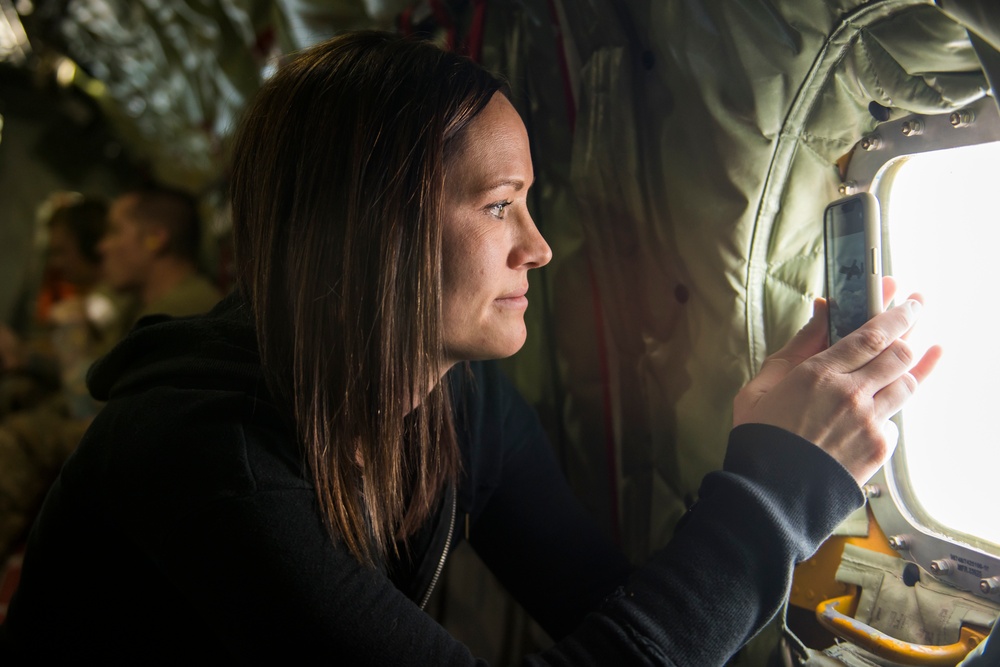 Refueling Operation Flight with Spouses from the 124th Fighter Wing