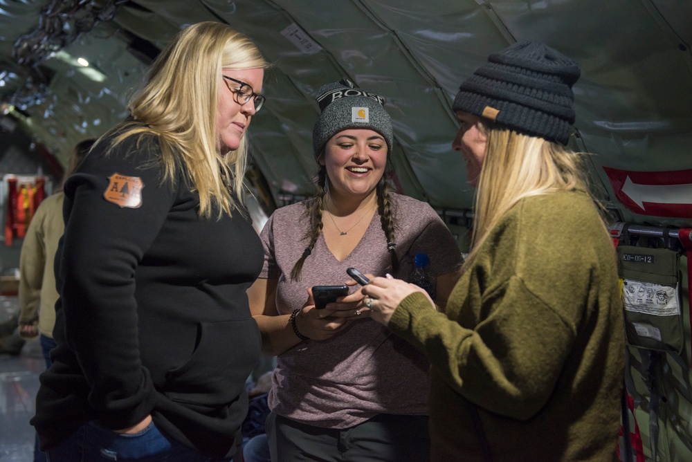 Refueling Operation Flight with Spouses from the 124th Fighter Wing